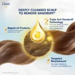Dove Triple Dandruff Care Shampoo 400ml - Image 6