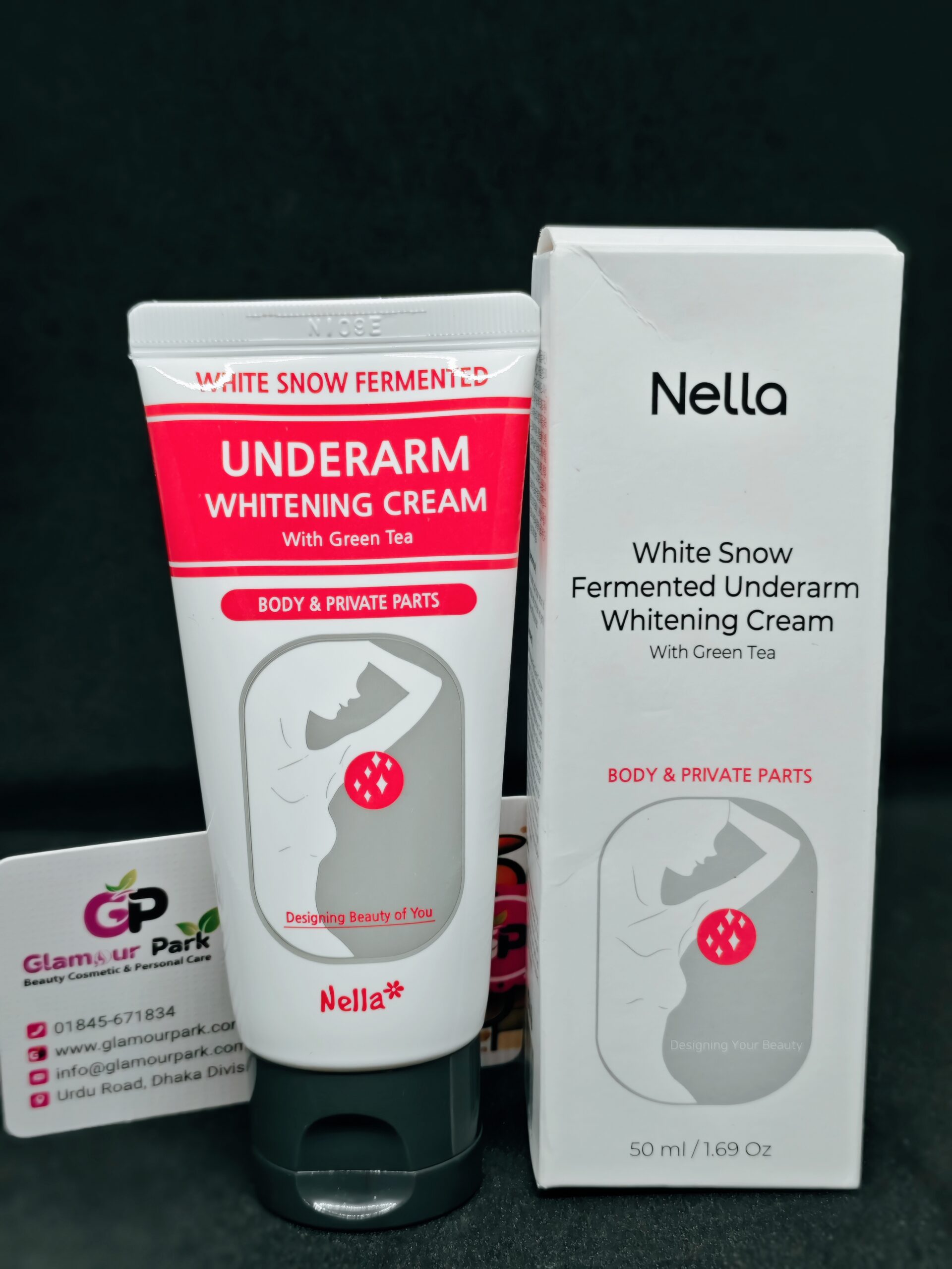 IMG_20250424_062515 Nella White Snow Fermented Underarm Whitening cream White Green tea 50ml - Image 1