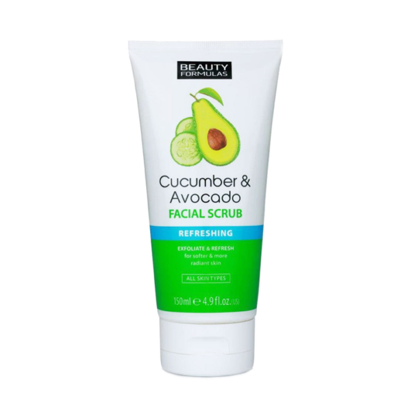 Beauty Formulas Cucumber & Avocado Refreshing Facial Scrub 150ml