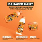Garnier PAPAYA & AMLA SUPERCHARGED HAIR FOOD MASK 400ml - Image 4