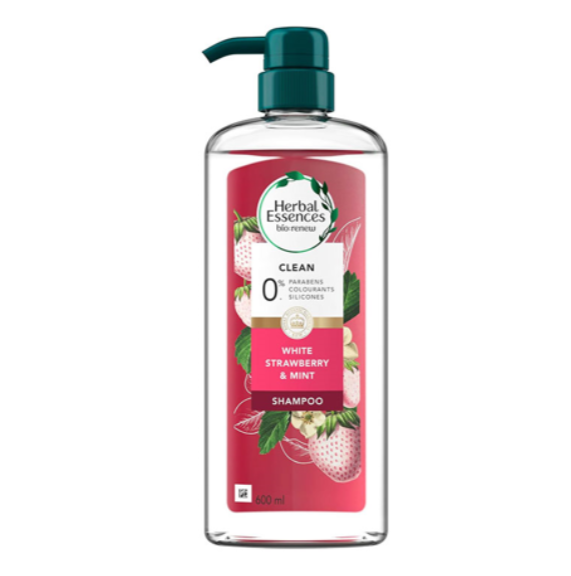 Herbal Essences Bio:Renew Clean Shampoo with Strawberry and Mint 600ml