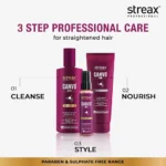Streax Professional Canvo Line Sulphate and Paraben Free Shampoo for Keratin Treated And Straightened Hair - Image 4