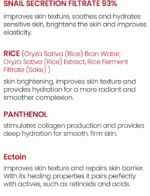K-SECRET SEOUL 1988 Cream : Snail Mucin 93% + Rice 100ml - Image 7