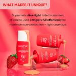 Dot & Key Strawberry Dew Tinted Sunscreen SPF 50+ PA++++ 01 Porcelain, 50 ml - Image 5