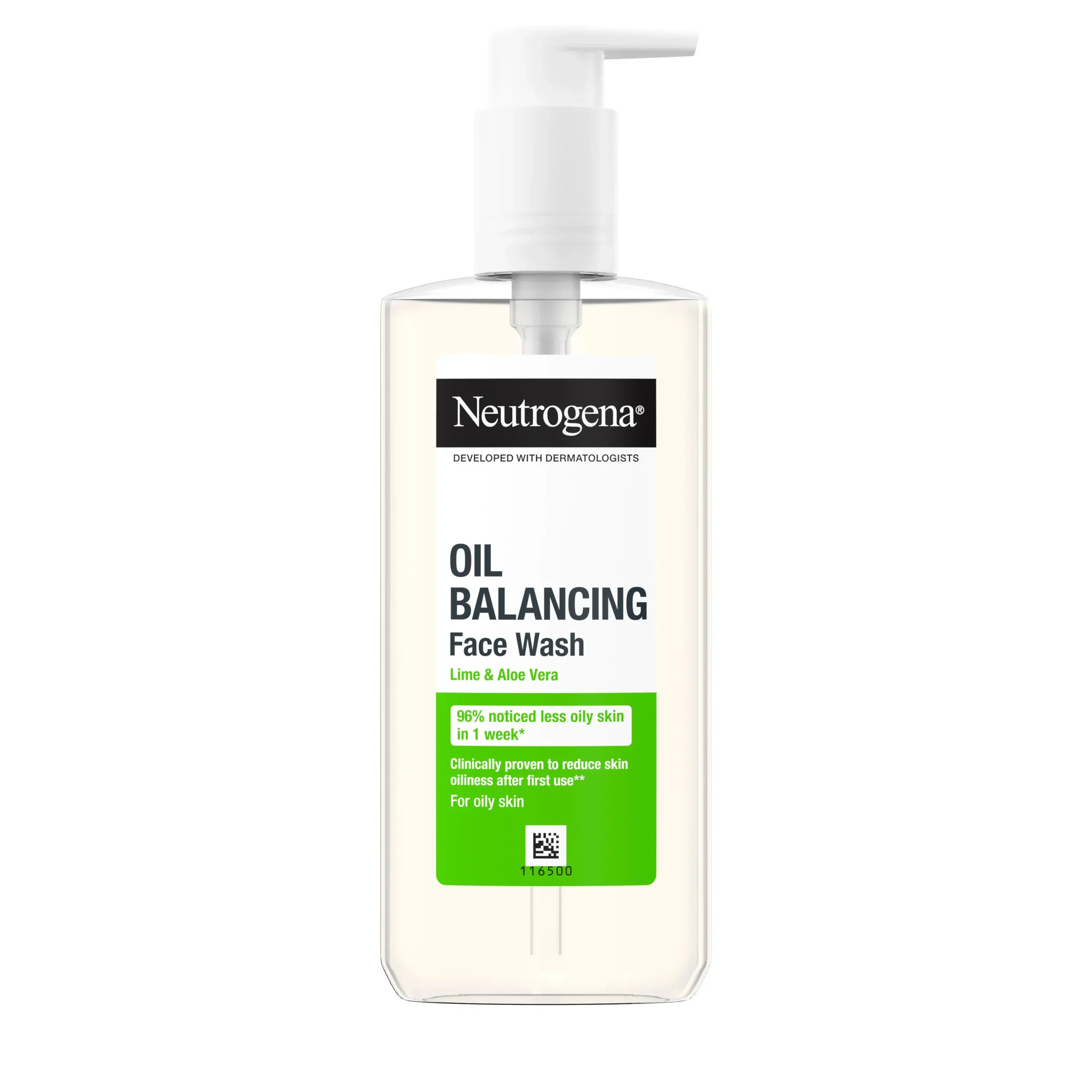 Neutrogena Oil Balancing Face Wash for Oily Skin with Lime & Aloe Vera - Image 1